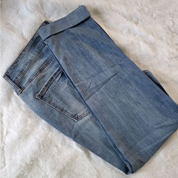 Plus Size! Seven7 Medium Wash Cropped Hem Cuffed Jeans (Stretchy) - Picture 7 of 10